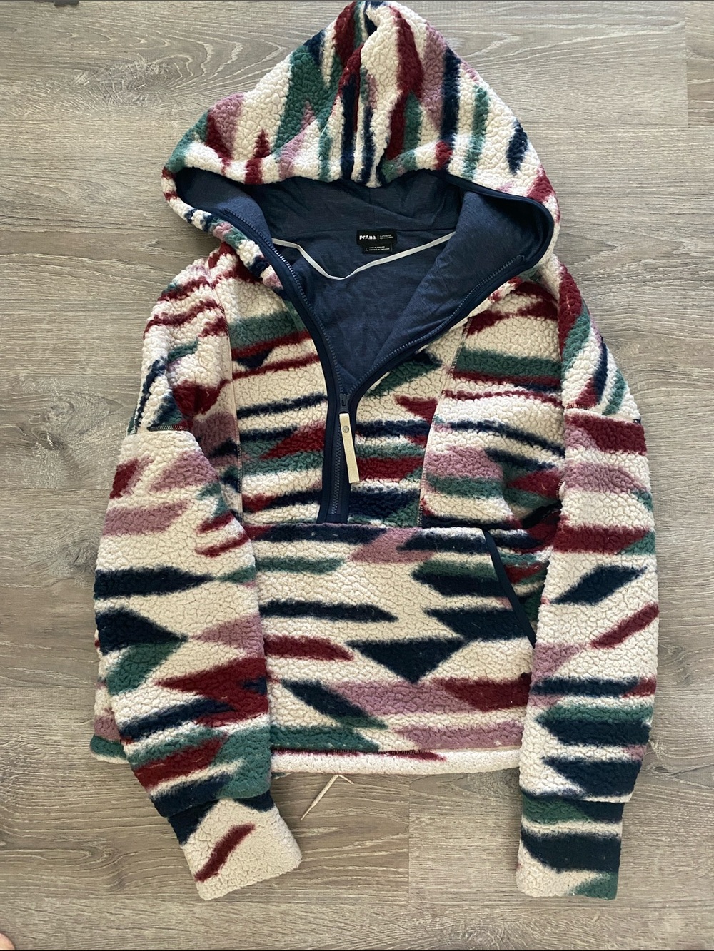 Prana Women’s Sherpa Permafrost Half zip Pullover Hoodie